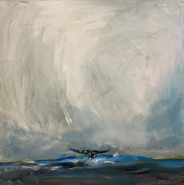 *SOLD FUNDRAISER "Whale #Eleven" 48"x48"