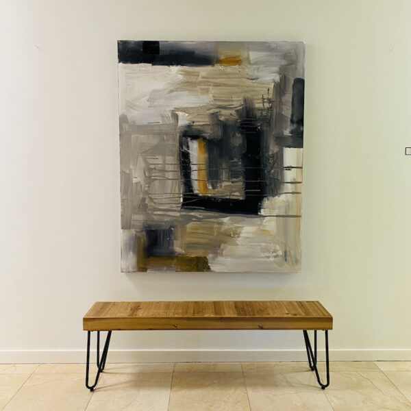 *SOLD* "Water and Sand” Abstract Painting 48″x60″