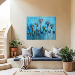 "Mystical Twilight" 48"x60" Palm Trees