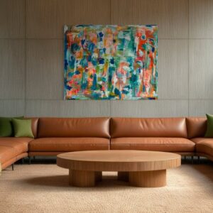 "Palm Haven" 48"x60" Abstract
