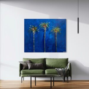 "Radiant Palms" 48"x60" Palm Trees