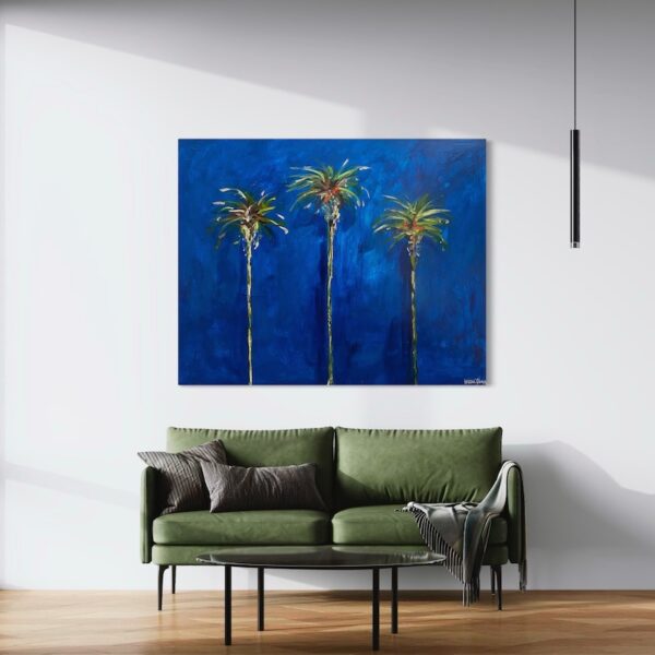 "Radiant Palms" 48"x60" Palm Trees