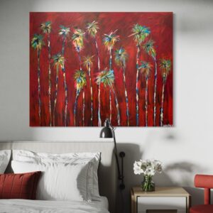 "Tropical Radiance" 48"x60" Palm Trees