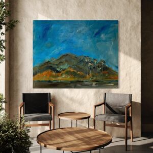 "Vibrant Horizons" 48"x60" Palm Trees