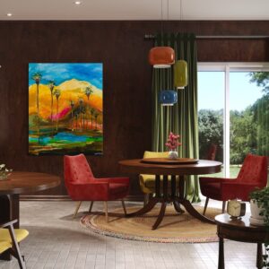 "Vibrant Valley Vista" 48"x60"