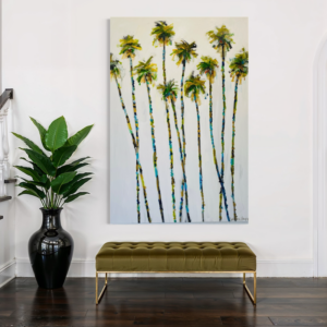Skyline Palms 48"x72" Original Hand Painted by Warren Knapp An American Impressionist 48"x72"
